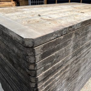Steenschotten 150 x 75 x 3,5cm geperst hardhout