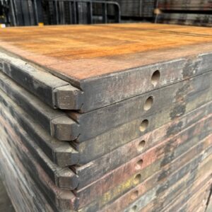 Steenschotten 150 x 110 x 5,5cm Hardhout GESCHUURD