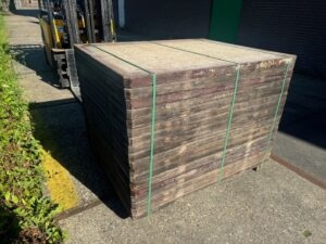 Steenschotten 135 x 110 x 5cm Geperst hardhout - Afbeelding 2