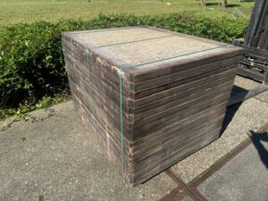 Steenschotten 135 x 110 x 5cm Geperst hardhout - Afbeelding 5