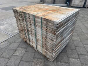 Steenschotten 140 x 110 x 4,5cm Hardhout - Afbeelding 2