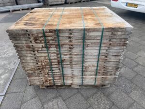 Steenschotten 140 x 110 x 4,5cm Hardhout - Afbeelding 3