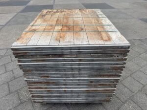 Steenschotten 140 x 110 x 4,5cm Hardhout - Afbeelding 5