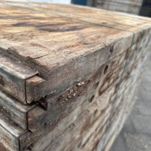 Steenschotten 140 x 110 x 4,5cm Hardhout