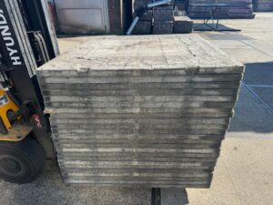 Steenschotten 148 x 145 x 5cm Geperst hardhout - Afbeelding 4