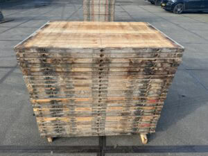 Steenschotten 140 x 112 x 5cm Hardhout - Afbeelding 3