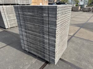 Steenschotten 145 x 100 x 5,3cm Geperst hardhout Topkwaliteit - Afbeelding 2