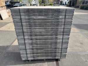 Steenschotten 145 x 100 x 5,3cm Geperst hardhout Topkwaliteit - Afbeelding 3