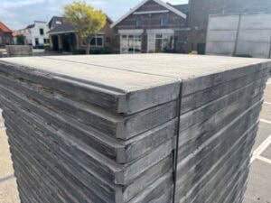 Steenschotten 145 x 100 x 5,3cm Geperst hardhout Topkwaliteit - Afbeelding 5