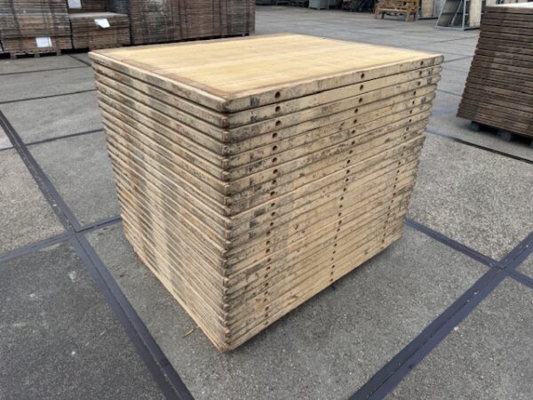 Steenschotten 140x112x4cm Hardhout GESCHUURD - Afbeelding 3