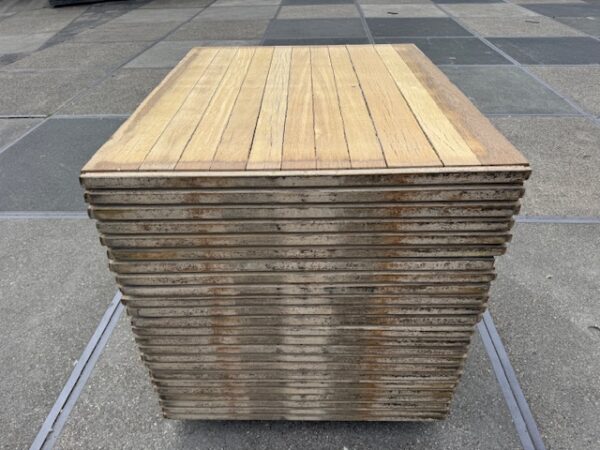 Steenschotten 140x112x4cm Hardhout GESCHUURD - Afbeelding 6