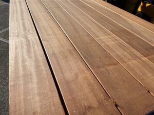 Kapur vlonderplanken 395 x 14,5 x 2,5cm met/zonder ribbel - Afbeelding 4