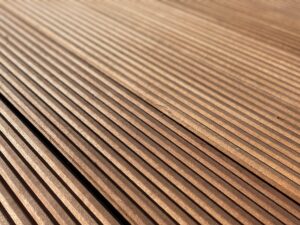 Kapur vlonderplanken 395 x 14,5 x 2,5cm met/zonder ribbel - Afbeelding 2